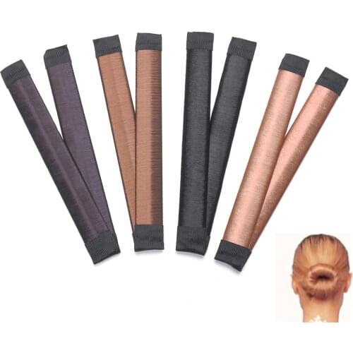 Women Girls 1PC Hair Styling Donut Former Foam French Twist Magic DIY Tool Bun Maker Styling Accessories 6 Colors