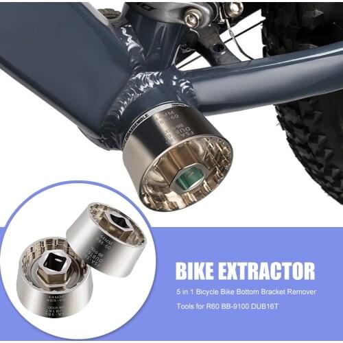 5 in 1 Remover Repair Tools Easily Installation Personal Bicycle Bottom Bracket Bicycle Parts for R60 BB-9100 DUB16T FSA386