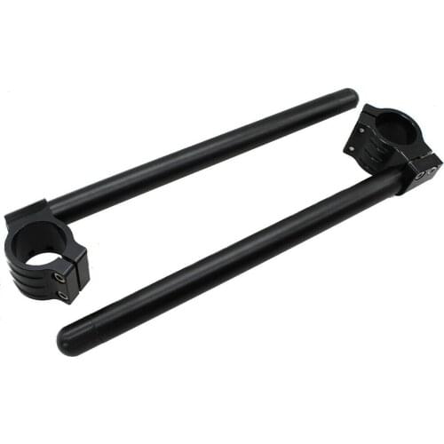 50mm Clip On Ons Motorcycle Handlebars Racing Adjustable CNC Fork Handle Bar for Universal 7/8"22mm Handlebar Motorbike