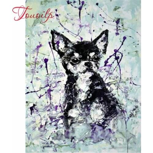 5d diy Diamond painting Chihuahua dog full square Rhinestone,Diamond mosaic,animal pet,wall Picture,Diamond embroidery sale