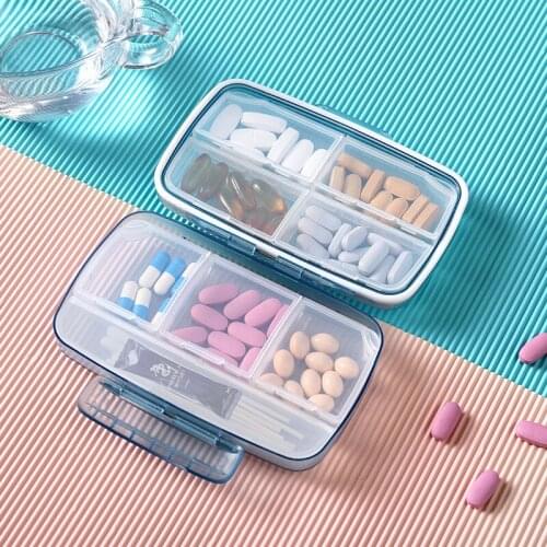 Aihe waterproof pill organizer box weekly large pill box and pill case sealed organizer stroage box