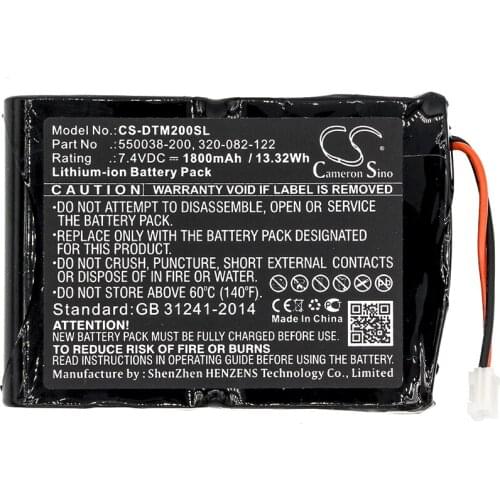 Cameron Sino Battery for O'Neil MF2te 320-082-122,550038-200