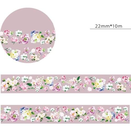 22mmx10M Floral Washi Tape