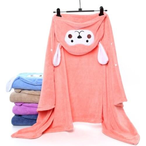 Baby Animal Cartoon Hooded Towel Beach Bath Robes Soft Children Poncho Towels Bathing Suit Towel For Boys Girls Kids Bathrobe