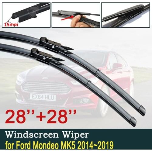 For Ford Mondeo MK5 2014~2019 2015 2016 2017 2018 Car Wiper Blades Front Window Windscreen Windshield Wipers Car Accessories
