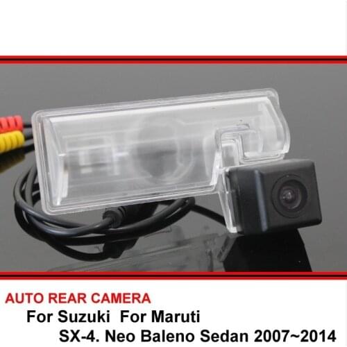 For Suzuki SX4 SX-4 Neo Baleno Sedan 2007~2014 Car Rear View Camera Reversing Park Camera SONY HD CCD Night Vision Wide Angle