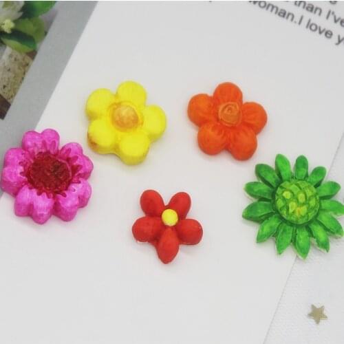 5 holes different flower aromatherapy plaster decoration wax brand chocolate cake decorative molded sugar mold P986