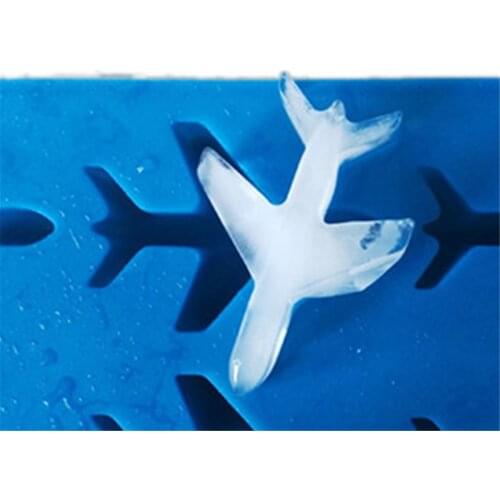 Airplane Shape 3D Ice Cube Mold Maker Bar Party Silicone Trays Kitchen Tool for Whiskey Wine Cocktail Juice