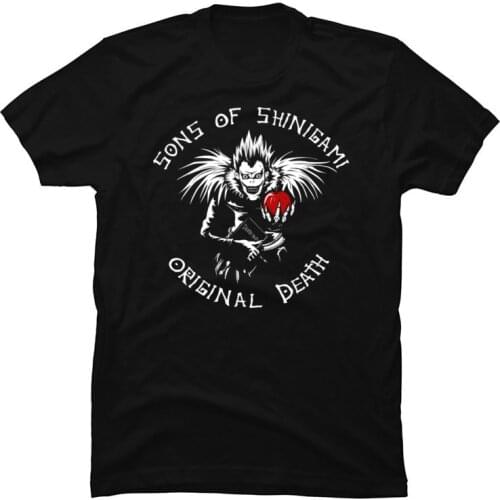 Death Note Brand New T Shirts Sons of Shinigami Cool Tops Tees All Might Cotton Fabric Short Sleeve Leisure Clothing Men