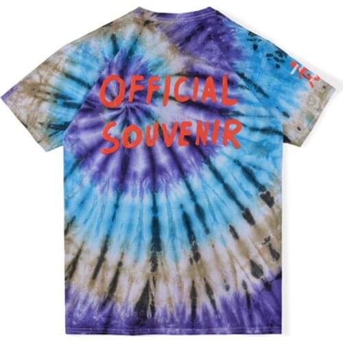 Hiphop 2020ss Men Women TRAVIS SCOTT Summer Style t-shirts Astroworld Travis Scott Cactus Jack Highest in The Room Tie Dye Tee