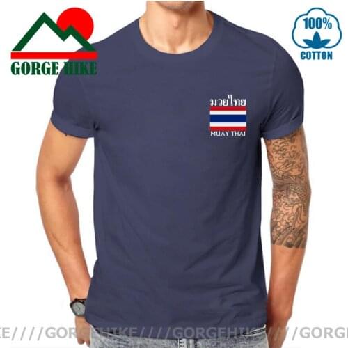 MenS Muay Thai Thailand Flag Black T Shirt Mma Fighting Beast Karate Choke Bjj 2021 New Brand-Clothing Fashion Graphic T Shirts