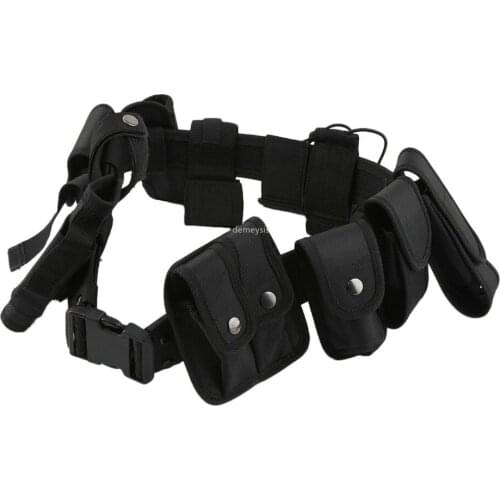 Tactical Combat Waist Belt 10 Sets Army Millitary Duty Utility Belt Durable Shooting Hunting Holster Pouches Waist Belts
