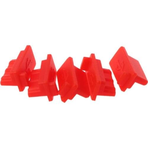 5PCS USB Dust Plug Charger Port Cover Cap Female Jack Interface Universal Silicone Dustproof Protector Tablet PC Notebook Laptop