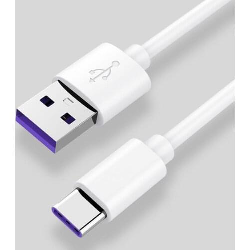 5A USB Type C Cable For Samsung S20 S9 S8 Xiaomi Huawei P30 Pro Fast Charge Mobile Phone Charging Wire White Cable Digital Cable