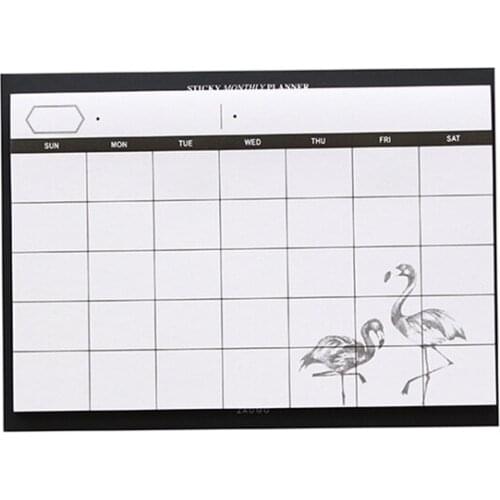 Note Pad Diy Desk Agenda Schedule Organizer 30 Sheets Cute Monthly Planner Notebook For Gifts School Office Stationery Supplies