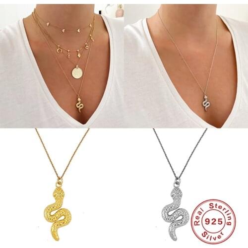 Aide Mujer Collares Chain Necklaces 925 Sterling Silver Charm Fine Jewelry For Wedding Birthday Anniversary Party Gift