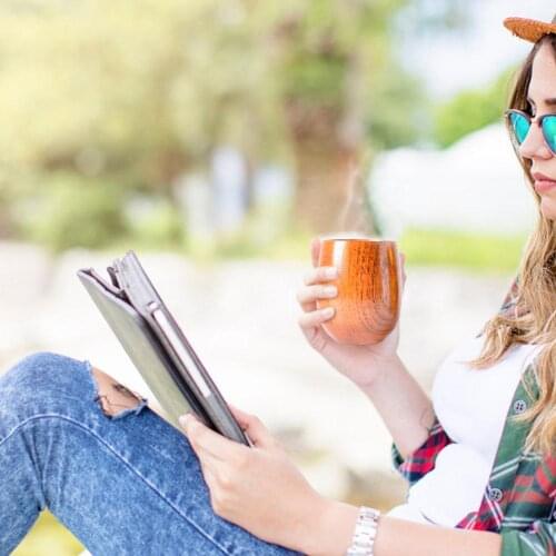 180ml Primitive Handmade Natural Spruce Wooden Cup Green Tea Cup Home Decor Breakfast Beer Milk Drinkware Yerba Mate Cup Mugs