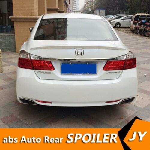 For HONDA Accord Spoiler 2014-2015 Accord spoiler High Quality ABS Material Car Rear Wing Primer Color Rear Spoiler