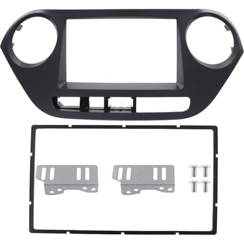 For HYUNDAI i10 2014 CD Panel Fascia Kit Fitting face Plate Frame 2DIN Radio Fascia