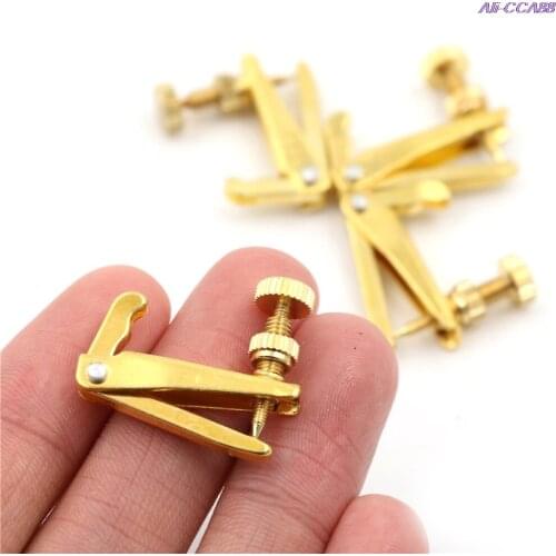 For 3/4 - 4/4 Violin 4PCS Golden Plated Violin String Tuner Fine Tuner Adjuster Parts