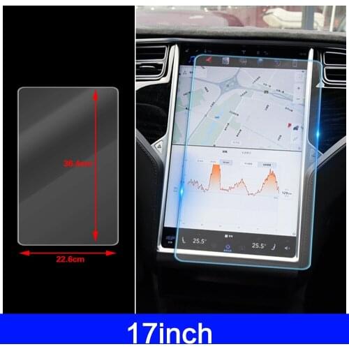 For Tesla Model S 2014-2020 Multimedia Video GPS Navigation LCD Screen Tempered Glass Protective Film Anti Scratch Accessories