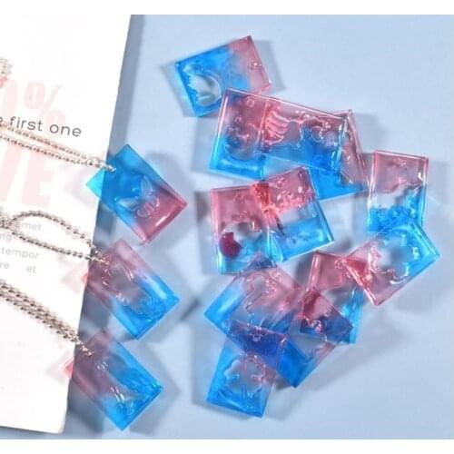 Craft Resin Pendent Mould DIY Miniature Jewelry Necklace Making Silicone Mold