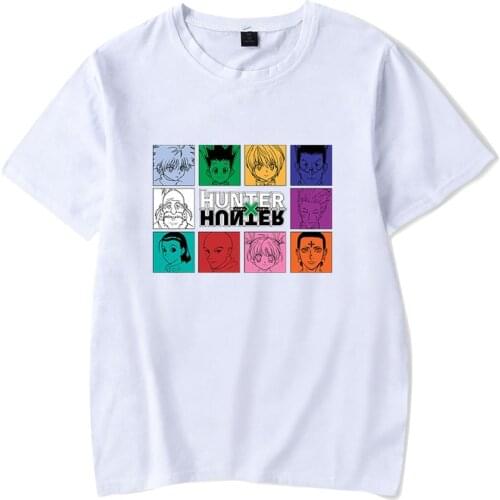 Janpanese Anime Hunter X Hunter T Shirt Men Women Cotton Summer Graphic Tees Unisex Killua Zoldyck Gon Printed T-shirt Kids Tops