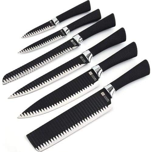 Embossed knife set stainless steel kitchen knife small kitchen knife bread knife carving knife fruit knife all-purpose knife