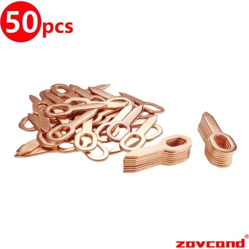 50pcs dent pull weld tip straight pulling rings spot welding electrode pads car body repair consumables spotter accessories