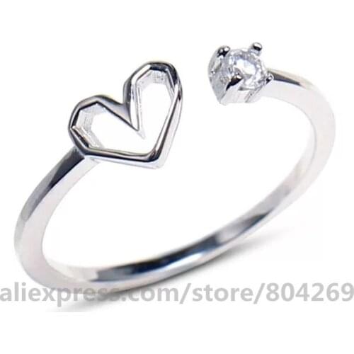 Latest Design Fashion Women Heart Design Finger Ring Wholesale Factory Fashion Women Finger Ring Jewelry Hot Sales
