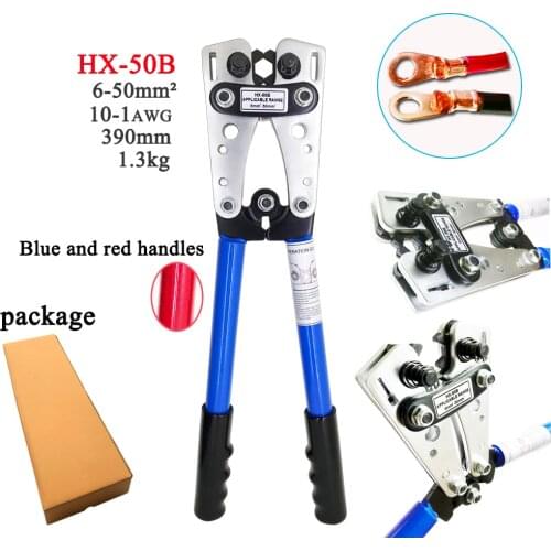 Crimping pliers HX-50B Crimping pliers Crimping pliers Manual crimping pliers for 6-50mm2 1-10AWG cable
