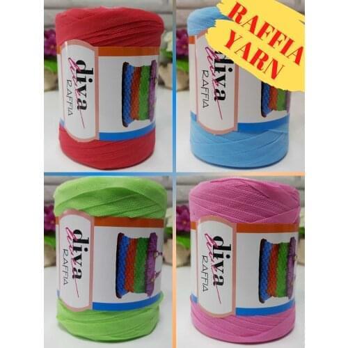 Raffia PP Yarn - 150g - 300m - 19 Color Options - Wall - Door Decoration, Bag, Basket, Natural, Placemats, Ornamental, Mirror Decoration, Hat, Handle, Cord, Home Textile, Accessory Materials, DIY