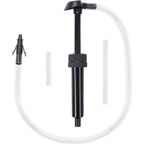 Manual Siphon Pump Car Fuel Oil Diesel Hand Transfer Pump Portable Water Chemical Liquid Gasoline Petrol Suction with Hoses