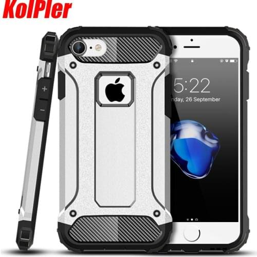 KOLPLER Silicone Soft TPU Phone Cases For iPhone 7 Case 7 Plus PC Plastic Dual Cover For iPhone 7 Case 7 Plus Cases Fundas Coque