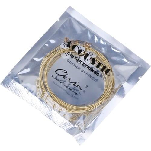 1 Set 6 Pcs Practice Nickel Plated Steel Guitar String for Acoustic Guitar