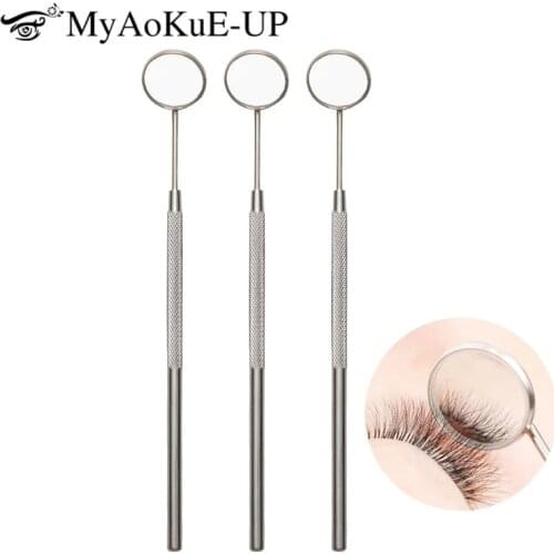 Magnifying Dental CheckingMouth Mirror Multifunction Eyelash Extension Stainless Steel Teeth Whitening Clean Oral Eyelash Tools