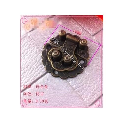 30mm Lock for antique wooden jewelry box buckle accessories