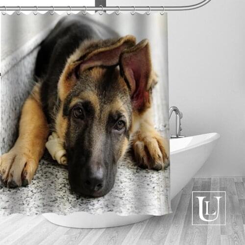 Custom German Shepherds Dog Shower Curtain MORE SIZE Waterproof Fabric Shower Curtain for Bathroom Decor Dropshipping
