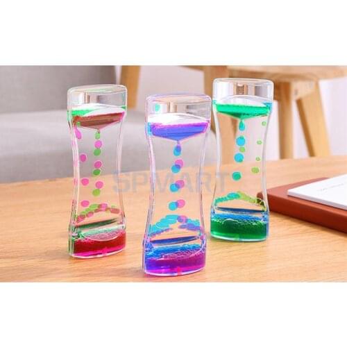 Color Mixing Liquid Motion Timer Sensory Fidget Stress Relief Toy Children Sensory Education Time Out Tool Novelty Friends Gift