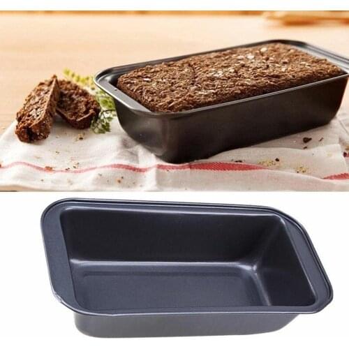 1pc Rectangle Toast Bread Mold Carbon Steel Loaf Pastry Baking Bakeware DIY Non Stick Pan Bread Tray Baking Supplies 3 Sizes