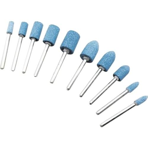 10pcs 4-10mm Ceramic Polishing Rotary Die Grinder for Polishing Cutting