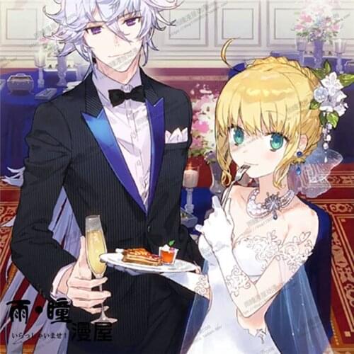 2020 Japanese Anime Hot Game Fate Fgo Altria Pendragon Saber Cosplay Costume Gorgeous Wedding Dress full sets