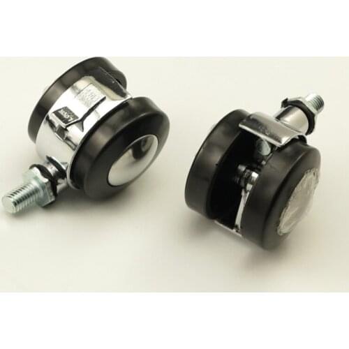 4PCS Black Plastic 40mm Wheel Casters Splint Mute Wheel Bed Furniture