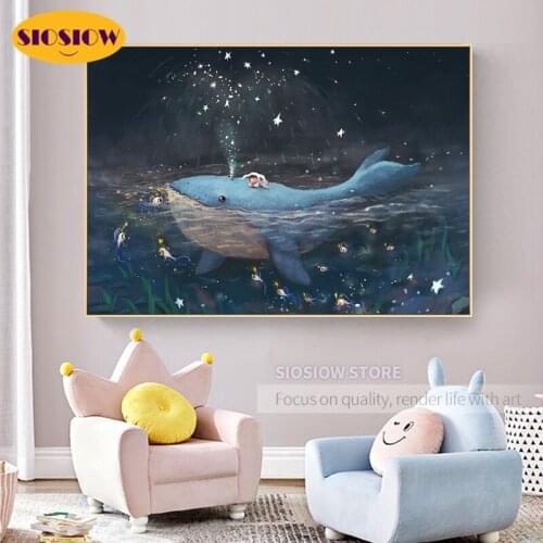 5d Diy Diamond Painting Blue Whale Full Square Drill Resin Daimond Mosaic Cross Stitch Decor Kinderen Home Nordic Gifts For Kids