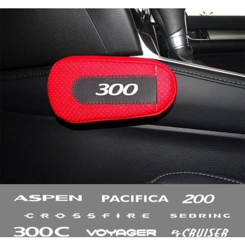 Car soft leather leg pads knee pads seat support elbow support For Chrysler 300 200 Sebring FR JR PT Car Accessories