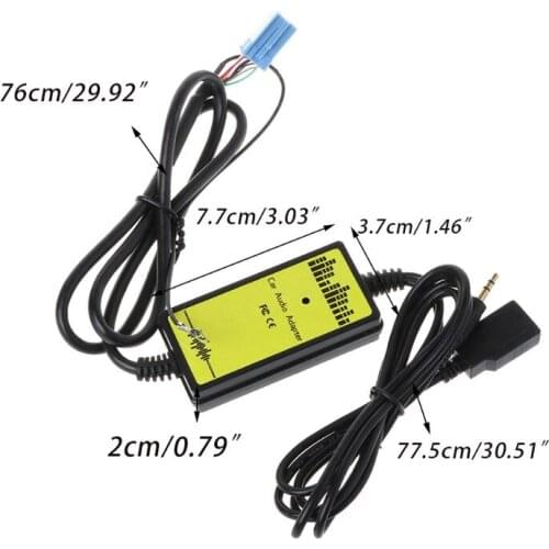 Car MP3 Interface Adapter Changer AUX SD USB Data Cable Mini 8P