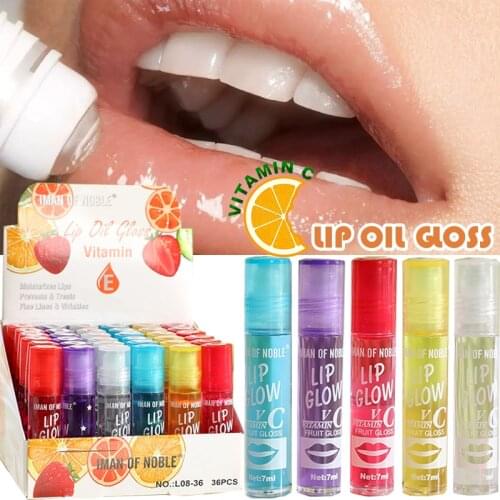 1PC Roll On Fruity Lipgloss Lip Gloss Lip Shiner Moisturizer Oil Clear Glossy Repair Cracked Dry Lips Hydrating Lip gloss