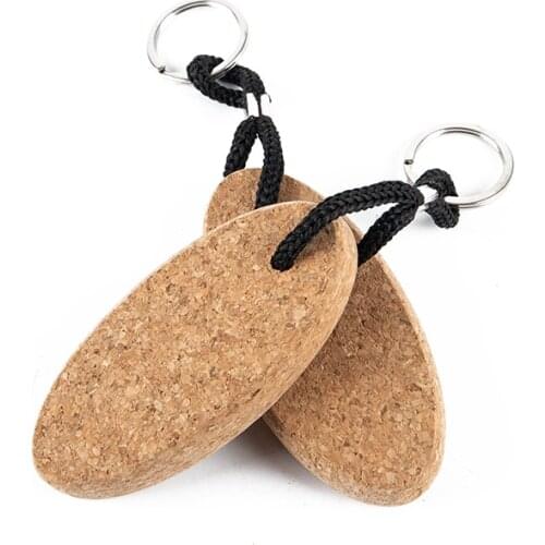 Cork Ball Keychain Floating Buoy Key Chain Holder For Water Sports Beach Travel Fishing Diving Rowing Boats