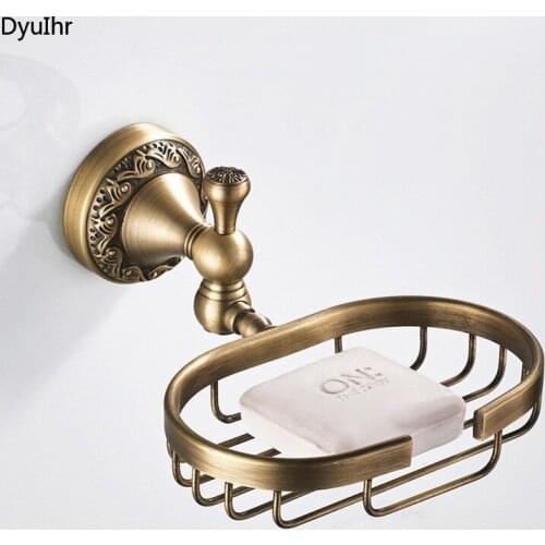 Bronze bathroom European style antique brass soap net rack soap dish holder toilet soap net soap box Bathroom accessories
