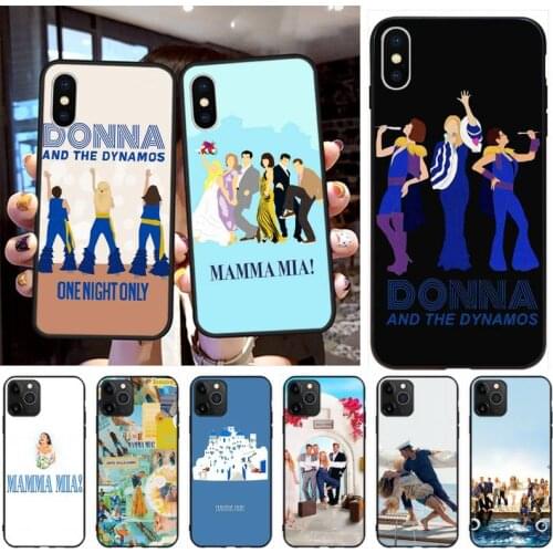 CUTEWANAN Mamma Mia Black Cell Phone Case for iPhone 11 pro XS MAX 8 7 6 6S Plus X 5S SE 2020 XR case